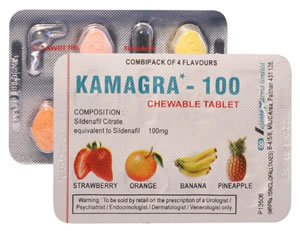 Actual blister image of Kamagra Soft